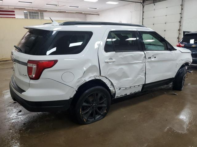 1FM5K8D80JGC53709 - 2018 FORD EXPLORER XLT Blanc photo 3