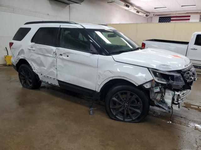 1FM5K8D80JGC53709 - 2018 FORD EXPLORER XLT Blanc photo 4