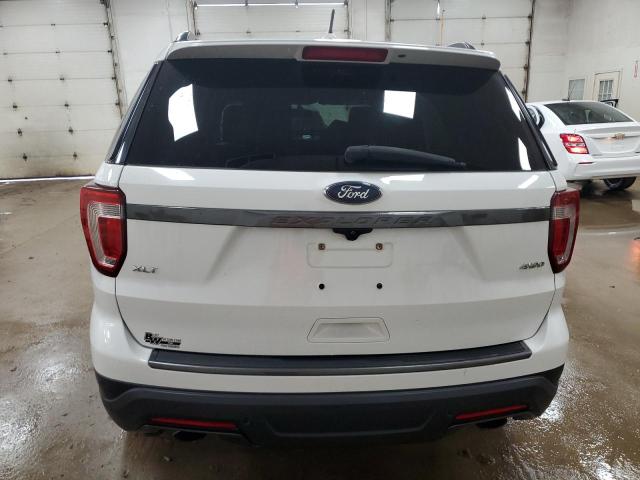 1FM5K8D80JGC53709 - 2018 FORD EXPLORER XLT Blanc photo 6