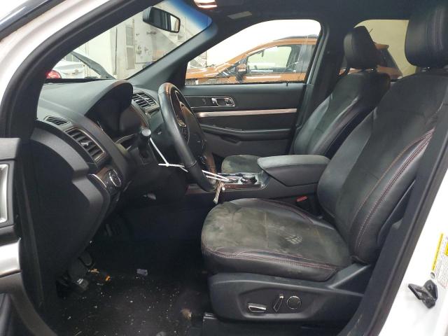 1FM5K8D80JGC53709 - 2018 FORD EXPLORER XLT Blanc photo 7