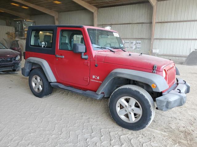 1J4FA24167L103948 - 2007 JEEP WRANGLER X RED photo 4