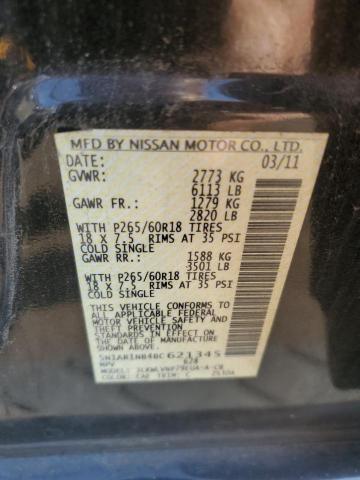 5N1AR1NB4BC621345 - 2011 NISSAN PATHFINDER S Siyah fotoğraf 13
