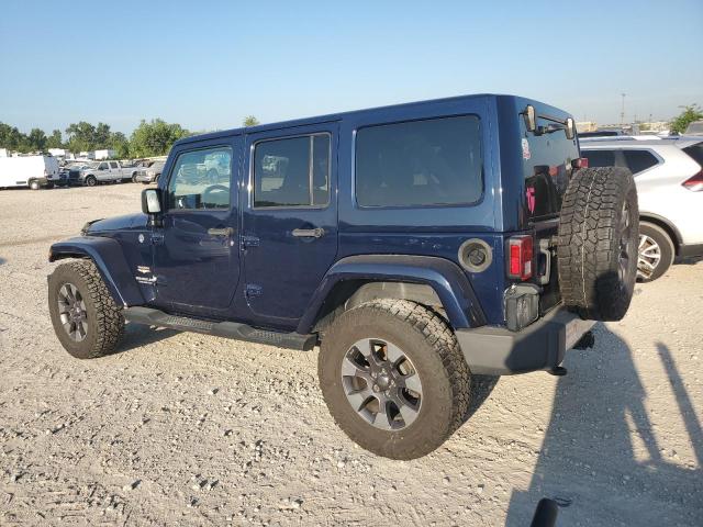 1C4BJWEGXDL546517 - 2013 JEEP WRANGLER U SAHARA BLUE photo 2