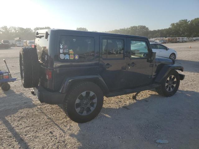 1C4BJWEGXDL546517 - 2013 JEEP WRANGLER U SAHARA BLUE photo 3