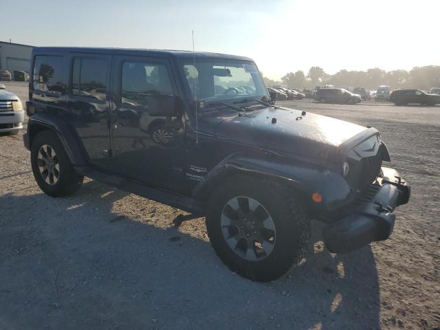 1C4BJWEGXDL546517 - 2013 JEEP WRANGLER U SAHARA BLUE photo 4