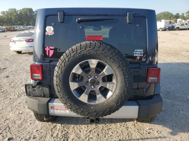 1C4BJWEGXDL546517 - 2013 JEEP WRANGLER U SAHARA BLUE photo 6