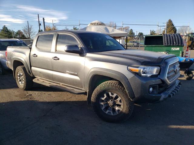 3TMCZ5AN9HM058076 - 2017 TOYOTA TACOMA DOUBLE CAB GRAY photo 1