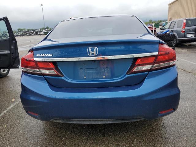 2HGFB2F80EH536450 - 2014 HONDA CIVIC EX BLUE photo 6