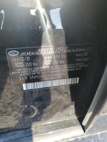 5NPEH4J2XMH082057 - 2021 HYUNDAI SONATA LIMITED BLACK photo 13