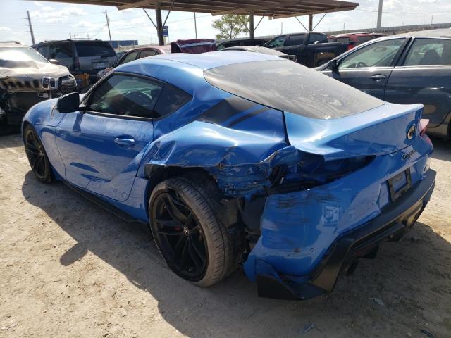 WZ1DB0C0XMW036922 - 2021 TOYOTA SUPRA BASE BLUE photo 2