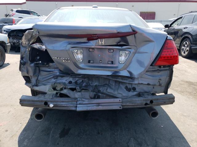 1HGCM66857A058628 - 2007 HONDA ACCORD EX GRAY photo 6