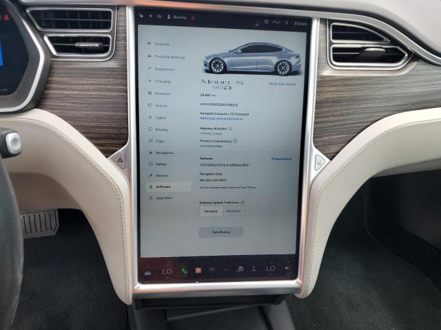 5YJSA1E22GF146272 - 2016 TESLA MODEL S Արծաթագույն լուսանկար 9