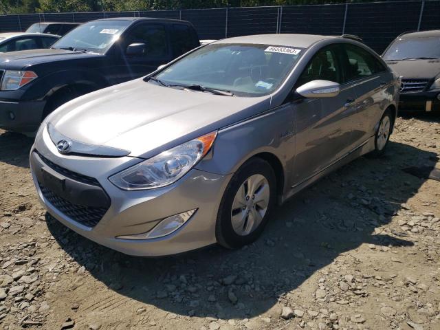 KMHEC4A47DA065171 - 2013 HYUNDAI SONATA HYBRID SILVER photo 1