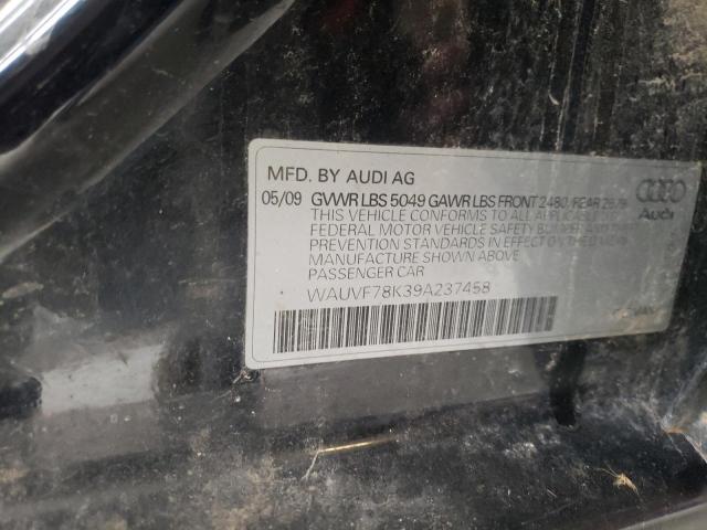 WAUVF78K39A237458 - 2009 AUDI A4 2.0T AVANT QUATTRO BLACK photo 12