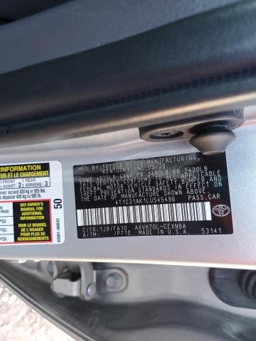 4T1C31AK1LU545496 - 2020 TOYOTA CAMRY LE SILVER photo 13