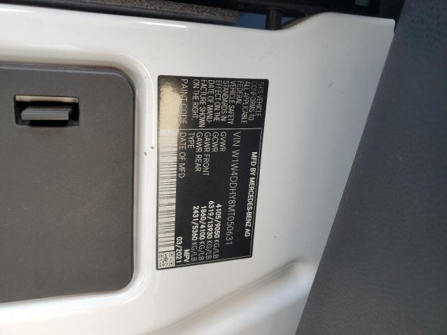 W1W4DDHY8MT050631 - 2021 MERCEDES-BENZ SPRINTER 2500 WHITE photo 13