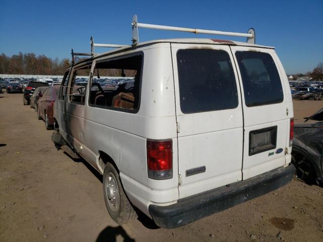 1FMNE11W38DB28412 - 2008 FORD ECONOLINE E150 WAGON WHITE photo 3