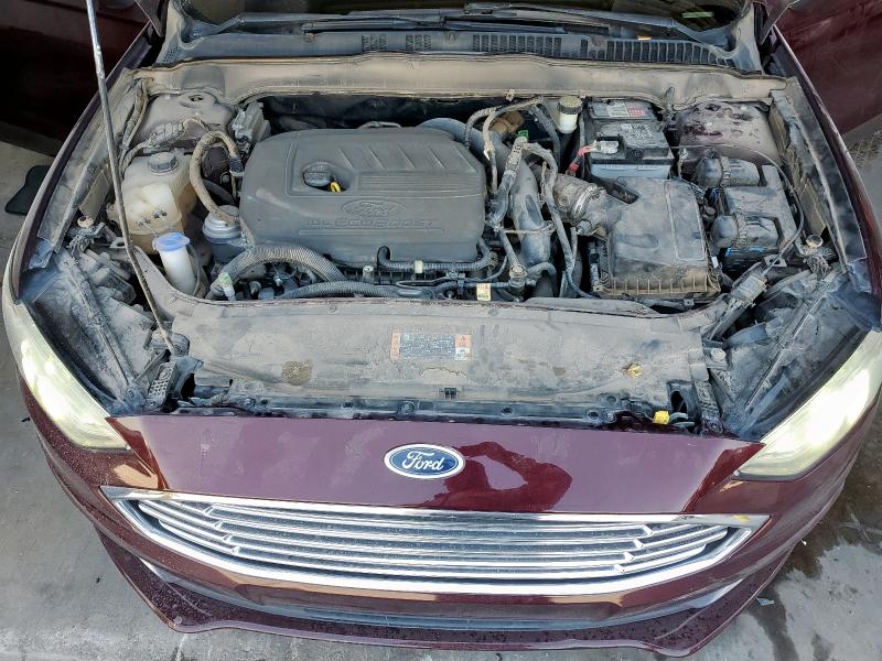3FA6P0HD2HR349725 - 2017 FORD FUSION SE 勃艮第红 照片 11