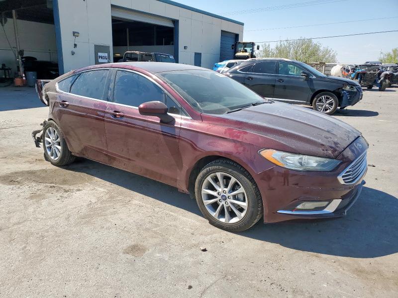3FA6P0HD2HR349725 - 2017 FORD FUSION SE 勃艮第红 照片 4