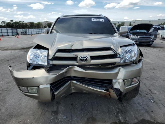 JTEZU17R448022821 - 2004 TOYOTA 4RUNNER LIMITED GOLD photo 5