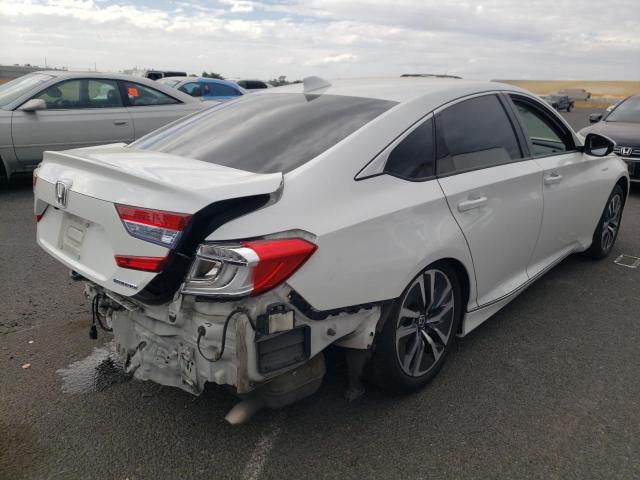 1HGCV3F52LA011939 - 2020 HONDA ACCORD HYBRID EXL WHITE photo 3