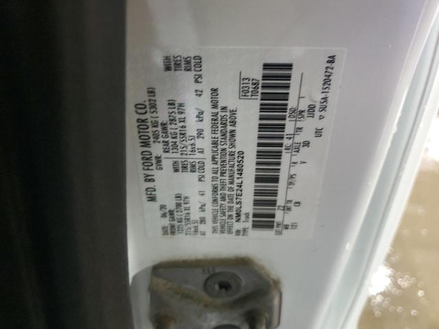 NM0LS7E24L1480520 - 2020 FORD TRANSIT CONNECT XL თეთრი ფოტო 12