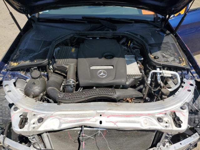 55SWF4KB4JU255217 - 2018 MERCEDES-BENZ C 300 4MATIC BLUE photo 11
