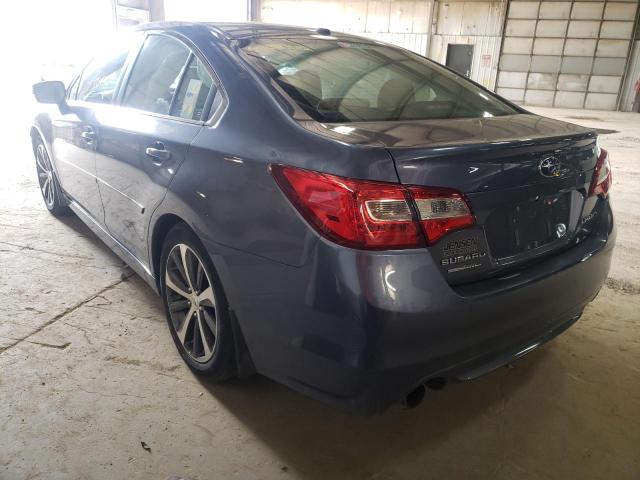 4S3BNBJ63F3003832 - 2015 SUBARU LEGACY 2.5I LIMITED BLUE photo 3