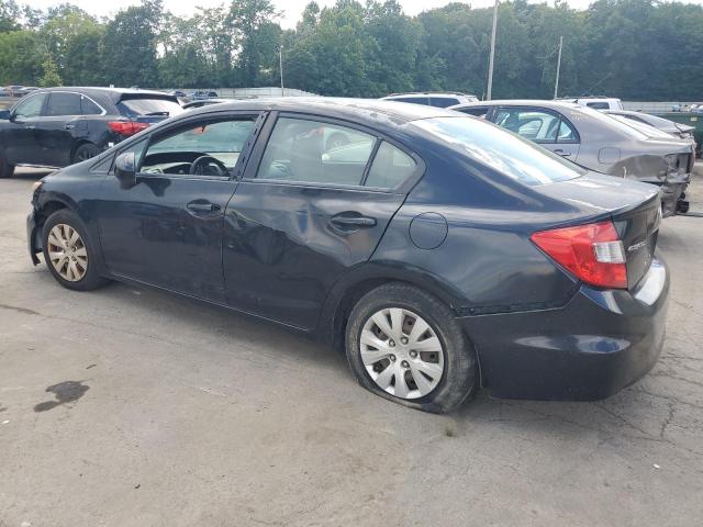 2HGFB2F5XCH580619 - 2012 HONDA CIVIC LX BLACK photo 2