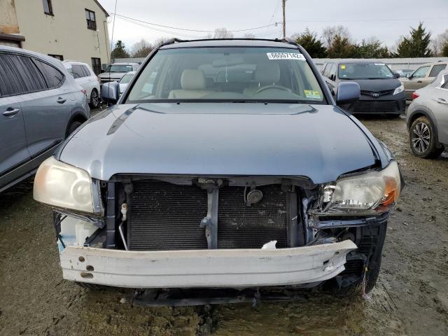 JTEEP21A150125953 - 2005 TOYOTA HIGHLANDER LIMITED BLUE photo 5