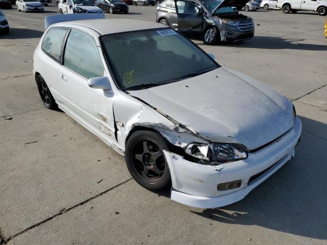 2HGEH2359PH530458 - 1993 HONDA CIVIC CX WHITE photo 1