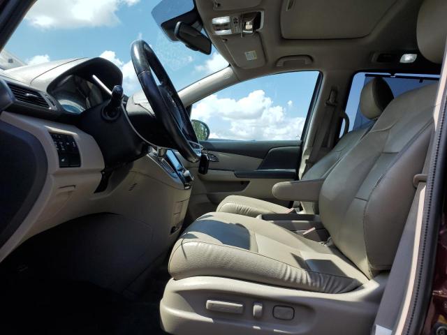 5FNRL5H67FB082419 - 2015 HONDA ODYSSEY EXL RED photo 7