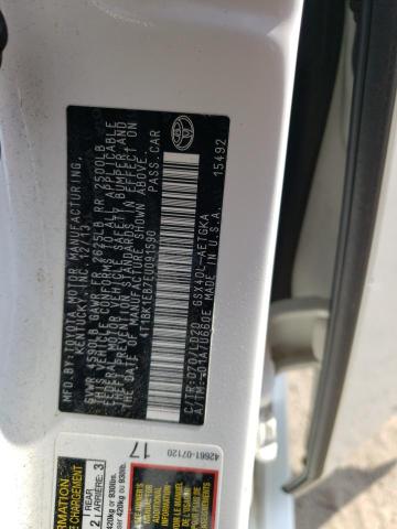 4T1BK1EB7EU091590 - 2014 TOYOTA AVALON BASE 白色 照片 12