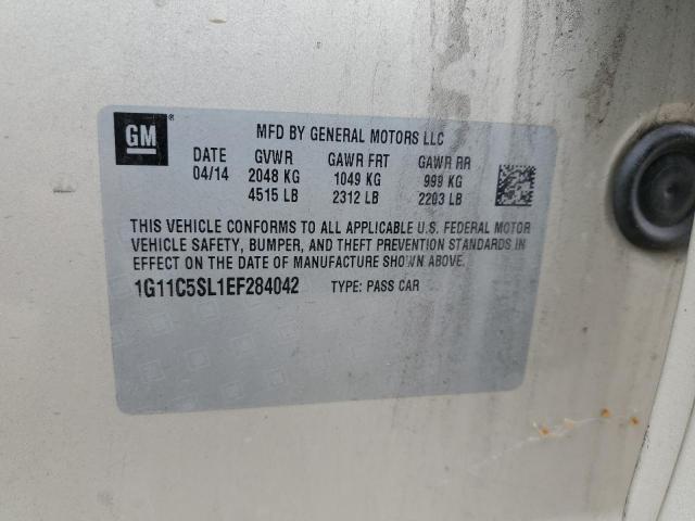 1G11C5SL1EF284042 - 2014 CHEVROLET MALIBU 1LT 米色 照片 13