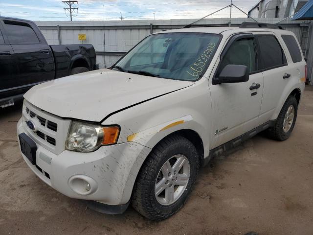 1FMCU5K38BKA44661 - 2011 FORD ESCAPE HYBRID WHITE photo 1