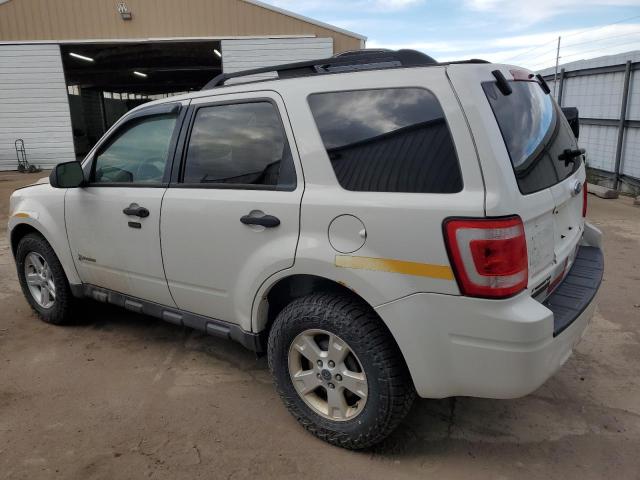 1FMCU5K38BKA44661 - 2011 FORD ESCAPE HYBRID WHITE photo 2