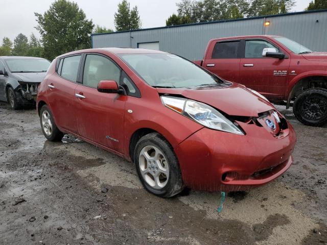 JN1AZ0CP3BT008178 - 2011 NISSAN LEAF SV BURGUNDY photo 4