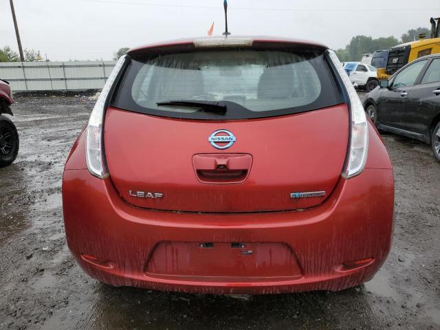 JN1AZ0CP3BT008178 - 2011 NISSAN LEAF SV BURGUNDY photo 6