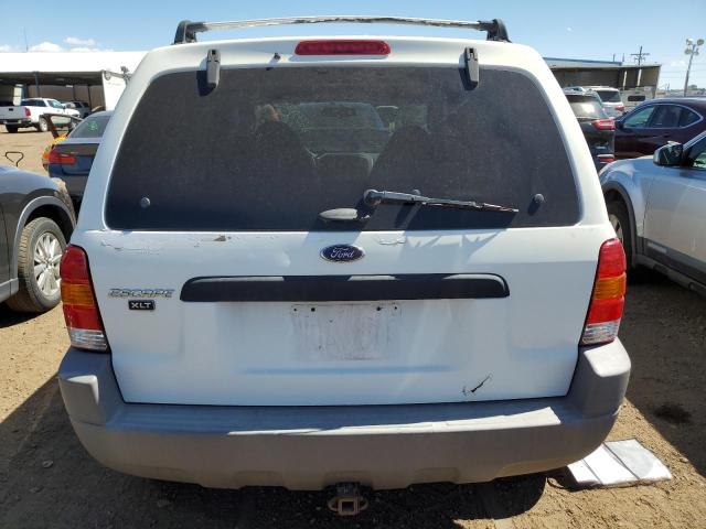 1FMCU04181KB60732 - 2001 FORD ESCAPE XLT WHITE photo 6