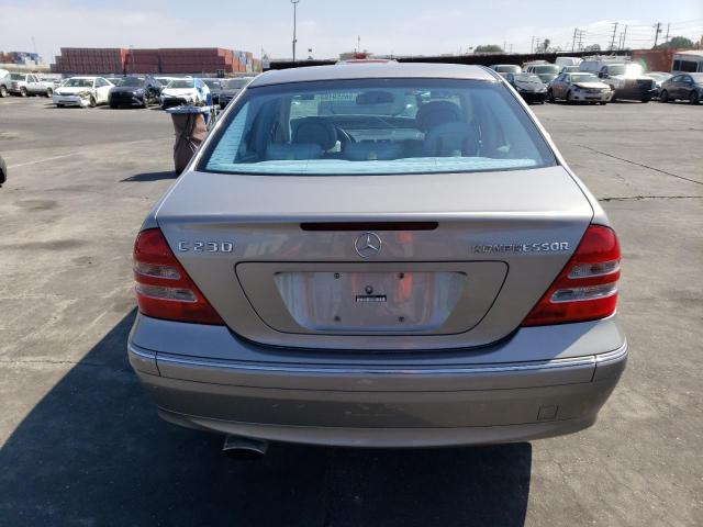 WDBRF40J74F550254 - 2004 MERCEDES-BENZ C 230K SPORT SEDAN GRAY photo 6