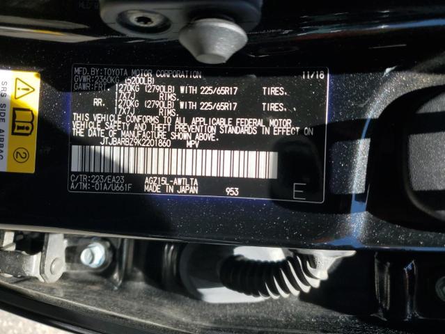 JTJBARBZ9K2201860 - 2019 LEXUS NX 300 BASE BLACK photo 13