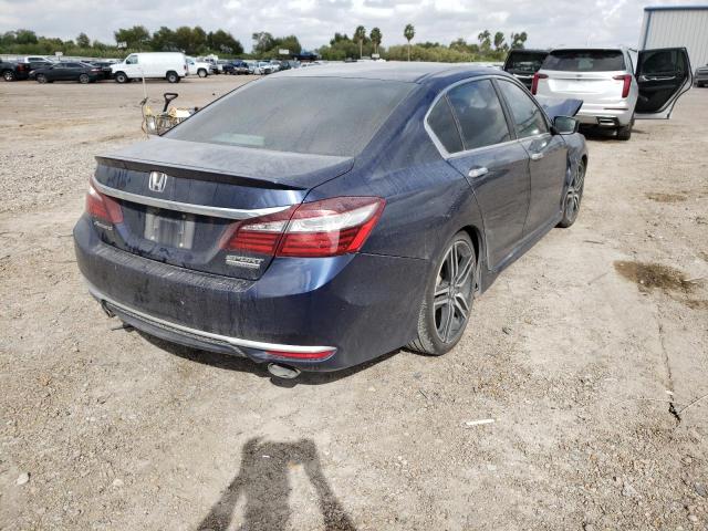 1HGCR2F16HA036118 - 2017 HONDA ACCORD SPORT SPECIAL EDITION BLUE photo 4