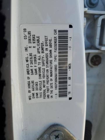 1HGCP26849A116893 - 2009 HONDA ACCORD EXL WHITE photo 13