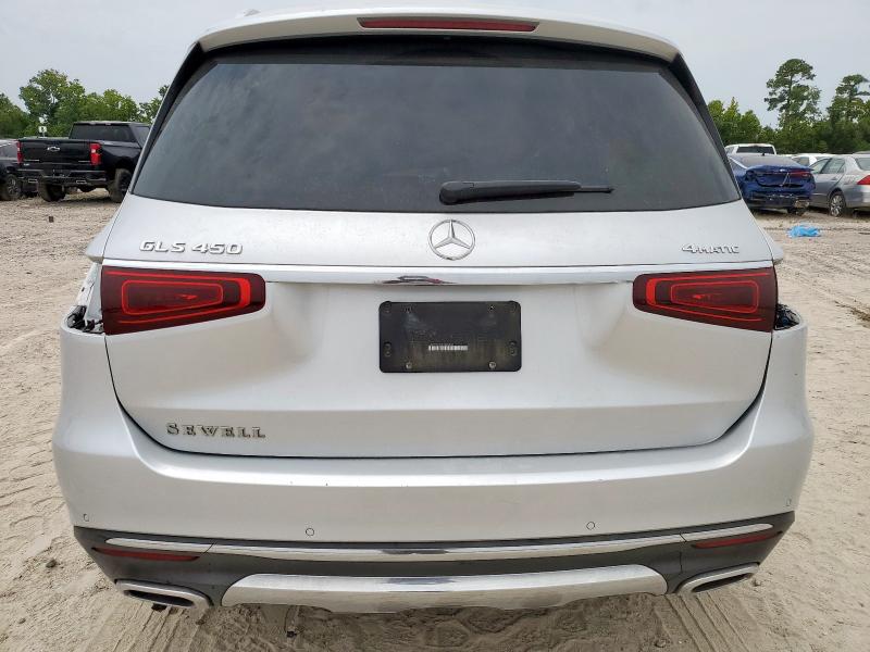 4JGFF5KE7MA328686 - 2021 MERCEDES-BENZ GLS 450 4MATIC WHITE photo 6