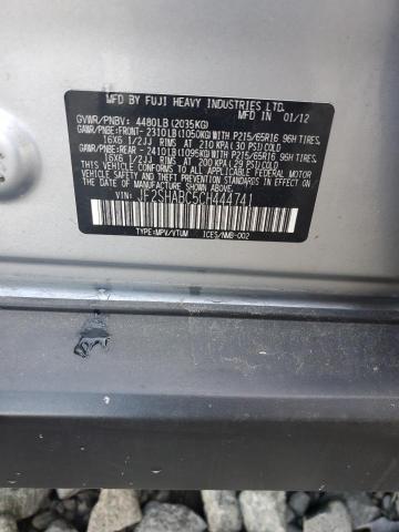 JF2SHABC5CH444741 - 2012 SUBARU FORESTER 2.5X Сріблястий фото 13