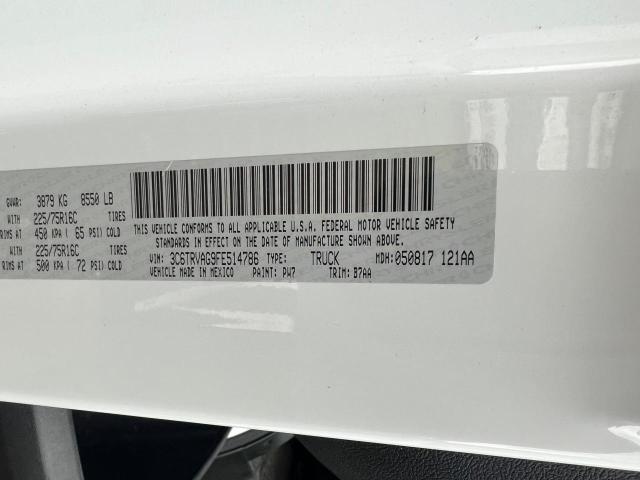 3C6TRVAG9FE514786 - 2015 RAM PROMASTER 1500 STANDARD WHITE photo 10