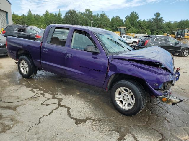 1B7HL2AX31S315365 - 2001 DODGE DAKOTA QUAD PURPLE photo 4