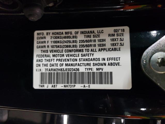 7FARW2H83JE023436 - 2018 HONDA CR-V EXL Qara foto 13