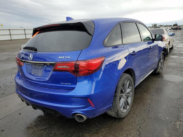 5J8YD4H05KL002851 - 2019 ACURA MDX A-SPEC BLUE photo 4