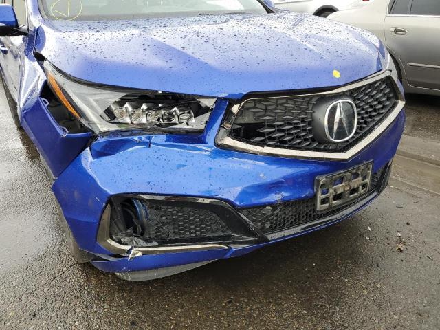 5J8YD4H05KL002851 - 2019 ACURA MDX A-SPEC BLUE photo 9